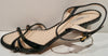PRADA Black Patent Leather Strappy Mid Height Stiletto Sandals Shoes EU39 UK6