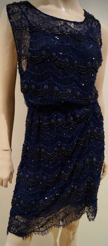 BYBLOS Black Cotton Blend Off Shoulder Short Sleeve Pleat Detail Fitted Dress 16