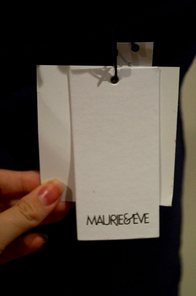 MAURIE & EVE Marina Blue DONATELLO Bandeau Wiggle Knit Flare Hem Dress UK8 BNWT