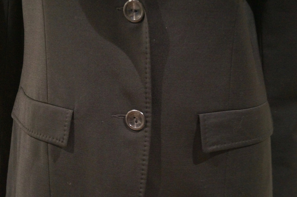 JOSEPH Women's Black Wool Blend Single Breasted Formal Blazer Jacket Sz:3/L