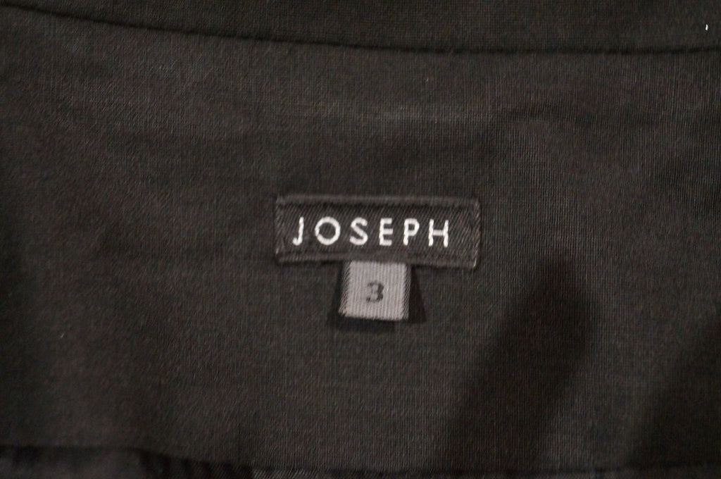 JOSEPH Women's Black Wool Blend Single Breasted Formal Blazer Jacket Sz:3/L