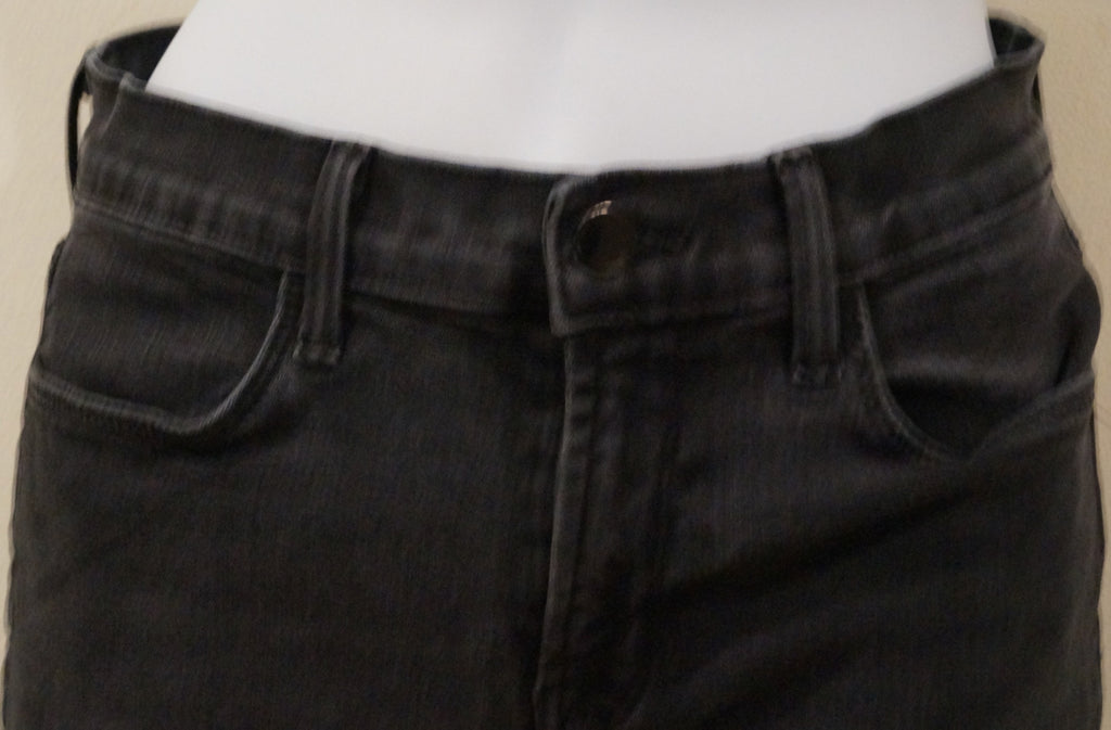 J BRAND Charcoal Grey Cotton Blend GRAPHITE Super Skinny Leg Crop Capri Jeans 28