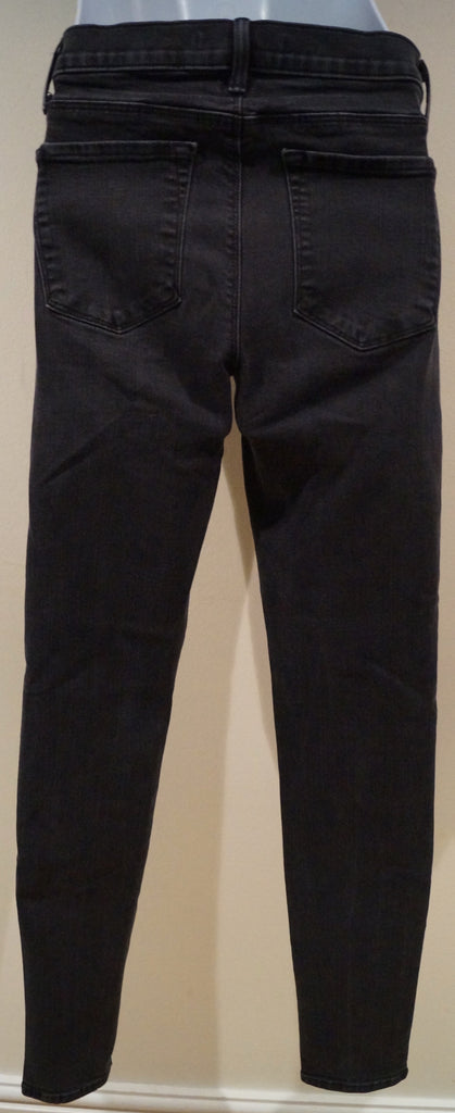 J BRAND Charcoal Grey Cotton Blend GRAPHITE Super Skinny Leg Crop Capri Jeans 28