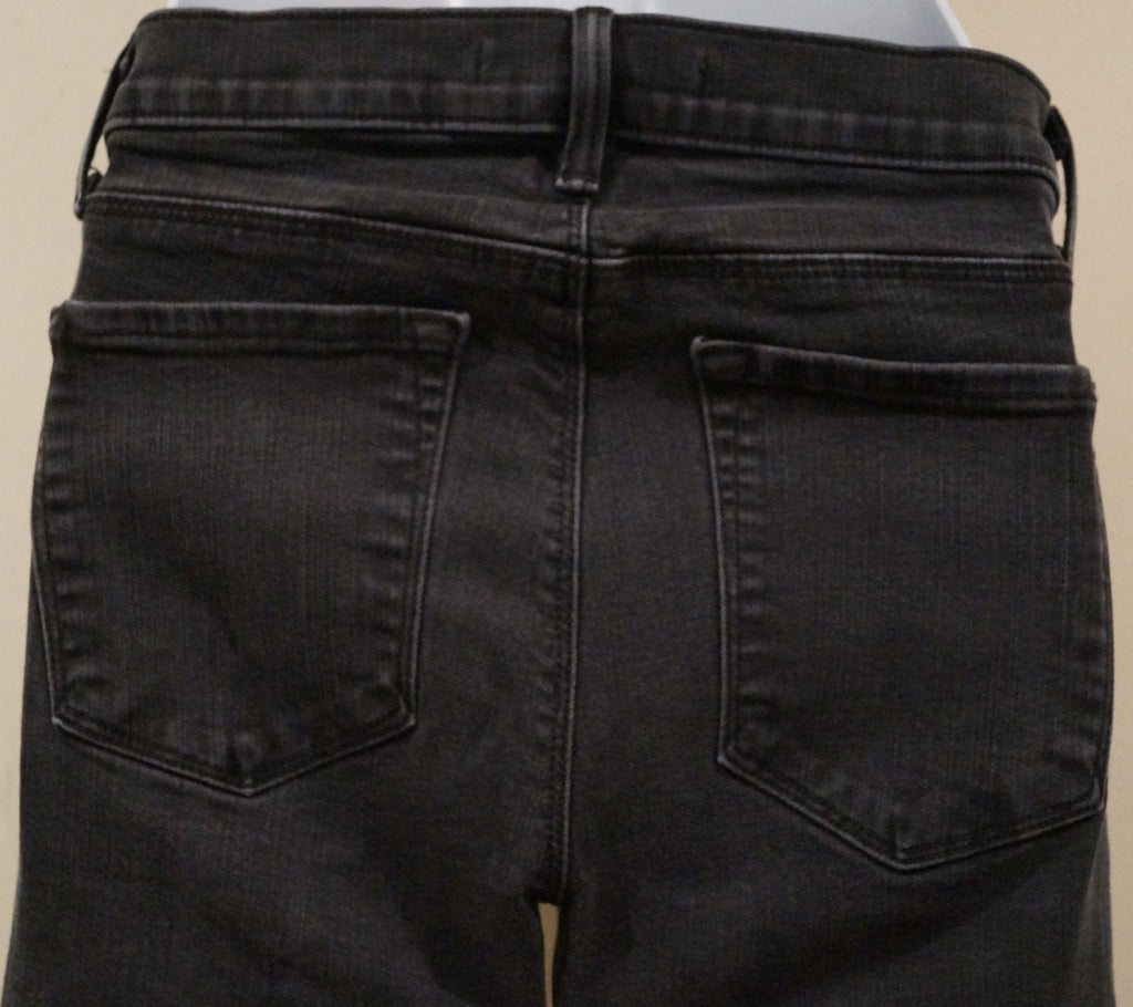 J BRAND Charcoal Grey Cotton Blend GRAPHITE Super Skinny Leg Crop Capri Jeans 28