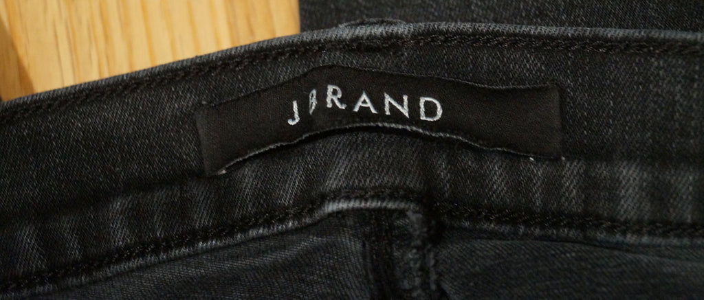 J BRAND Charcoal Grey Cotton Blend GRAPHITE Super Skinny Leg Crop Capri Jeans 28