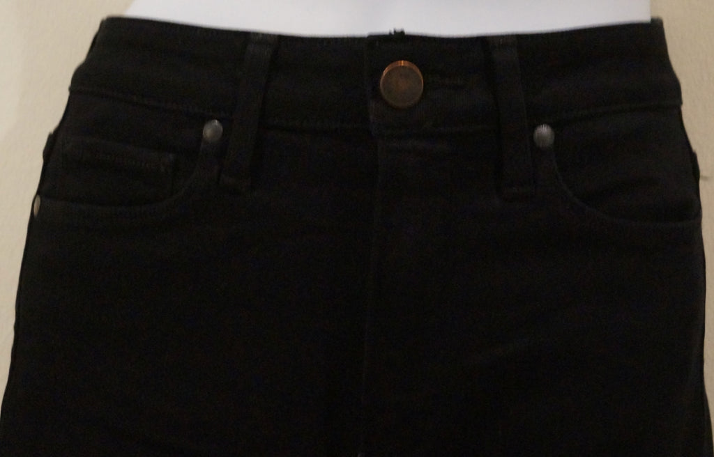 PAIGE Black Rayon Cotton Blend Slim Skinny Leg Branded Jeans Trousers Pants 27