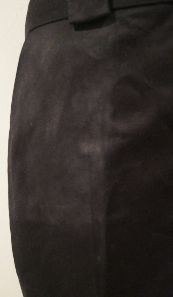 VICTORIA BECKHAM JEANS Black 100% Cotton Long Length Shorts UK12 US8 BNWT