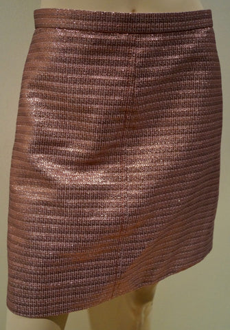 CLAUDIE PIERLOT Women's Brown Cotton Pinstripe Long Casual Turn-Up Hem Shorts T3
