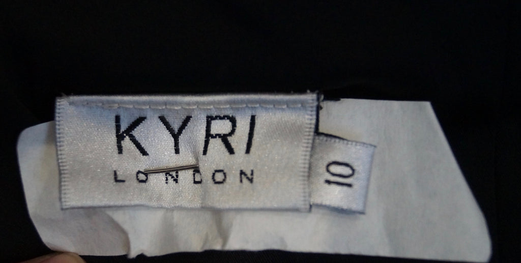 KYRI LONDON Black & Gold Sequin One Shoulder Evening Wiggle Pencil Dress UK10