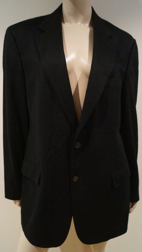 BROOKS BROTHERS Menswear Black Pure 100% Cashmere Formal Blazer Jacket Sz:41
