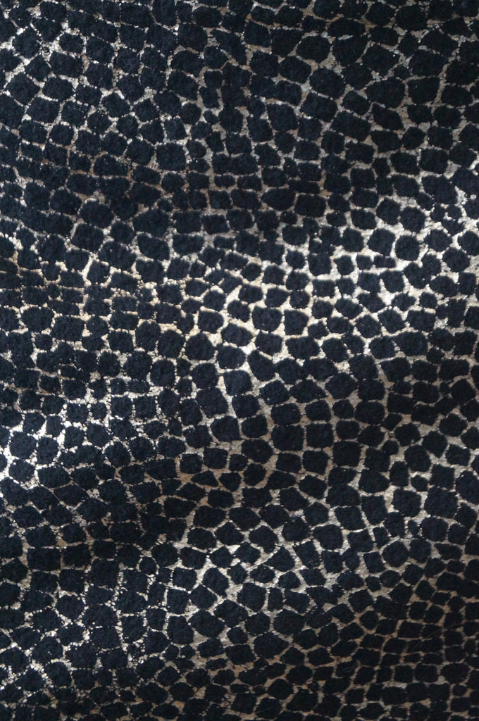 DIANE VON FURSTENBERG Black & Gold 100% Wool Animal Print Short Mini Skirt S