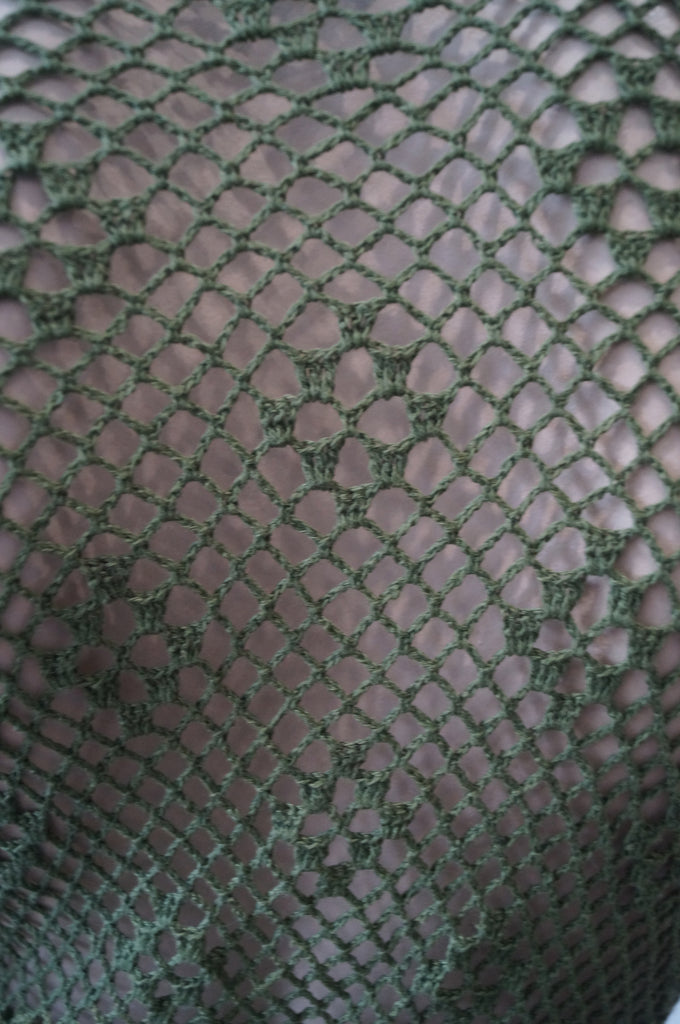 DAY BIRGER ET MIKKELSEN Khaki Green 100% Silk Loose Knitwear Cardigan Top M