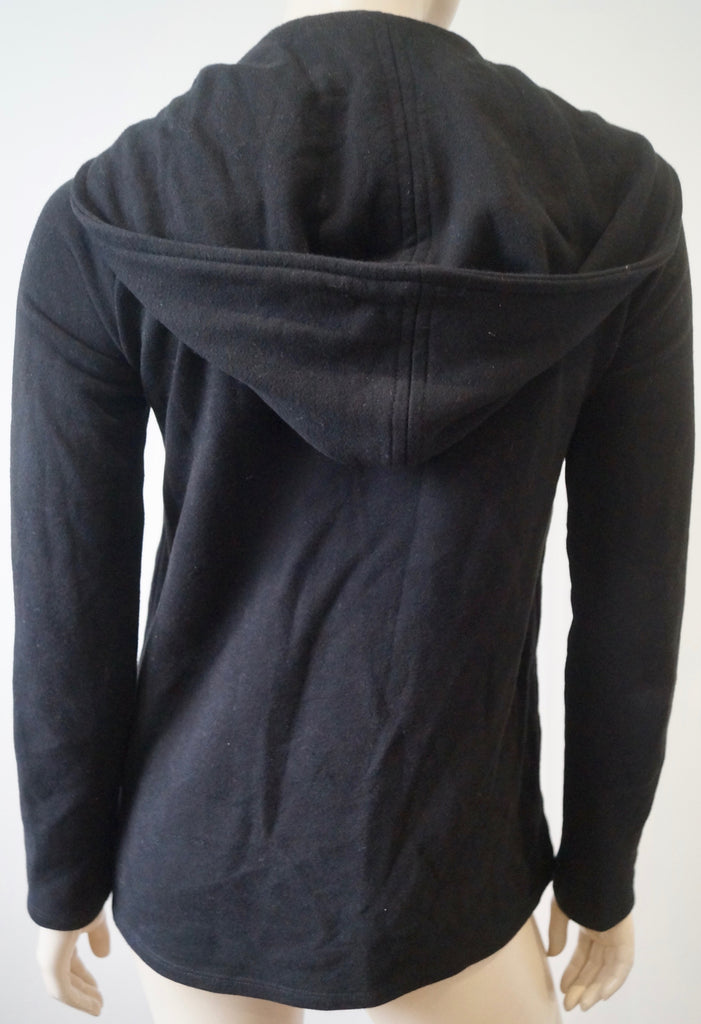 JAMES PERSE STANDARD Black Cotton Double Breasted Hooded Casual Jacket 1 / S