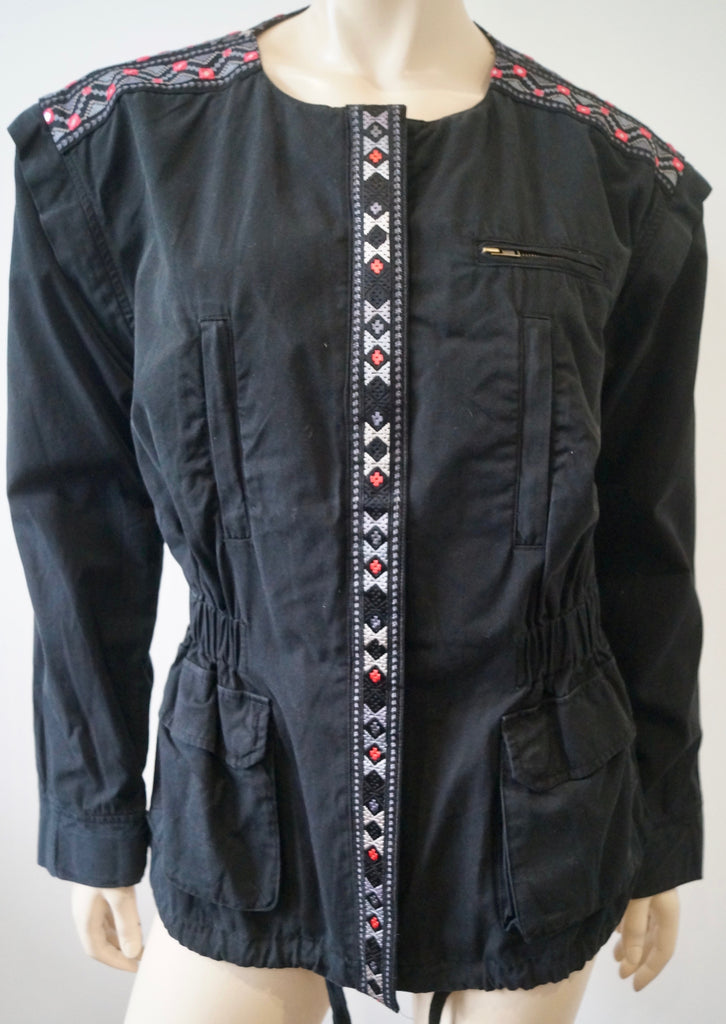 DAY BIRGER ET MIKKELSEN Black Cotton Convertible Waistcoat Jacket UK10 BNWT