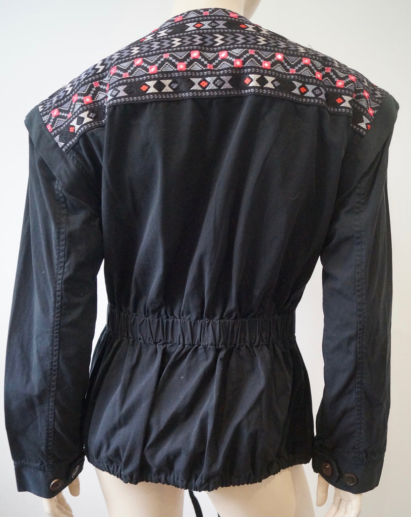 DAY BIRGER ET MIKKELSEN Black Cotton Convertible Waistcoat Jacket UK10 BNWT