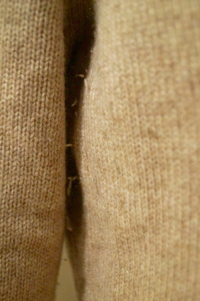 ANNECLAIRE Women's Beige 100% Cashmere Knitwear Casual Cardigan Jacket IT46 UK14