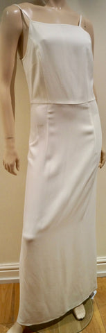 APPLETREE  BOUTIQUE Pale Blue 100% Cotton Panelled Flare Hemline Maxi Dress S/M
