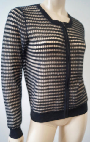 SANDRO PARIS Pink Wool & Cashmere V Neck Knitwear Jumper Sweater Top 2; UK10