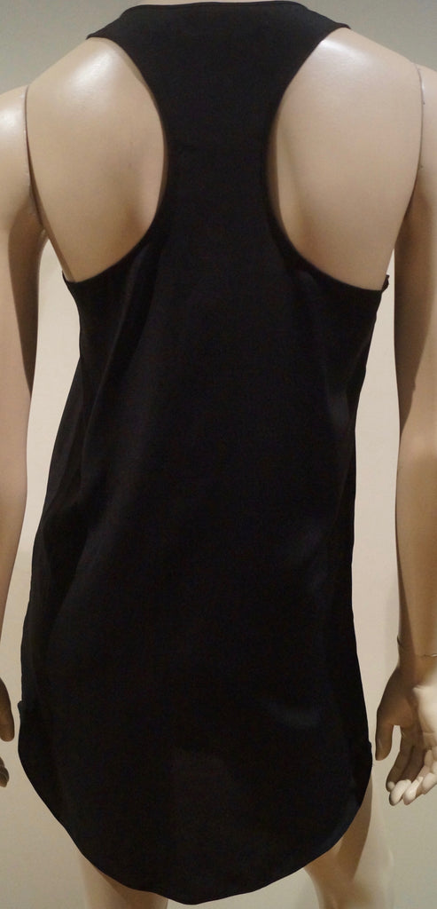 STELLA MCCARTNEY PARA C&A Black Sleeveless Racer Rear Long Cami Top 36 UK8