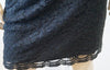 DIANE VON FURSTENBERG Black Sheer Panel Lace Crochet Sleeveless Evening Dress