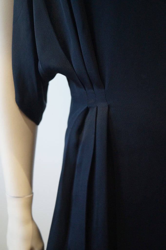 ALICE & OLIVIA STACEY BENDET Black V Neck Pleated Sleeveless Dress 6 UK10 BNWT