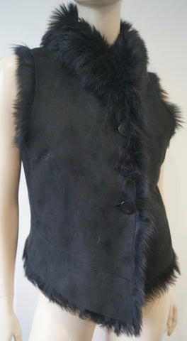 JOSEPH Made In France Black Linen Blend A Line Formal Skirt UK12; FR40