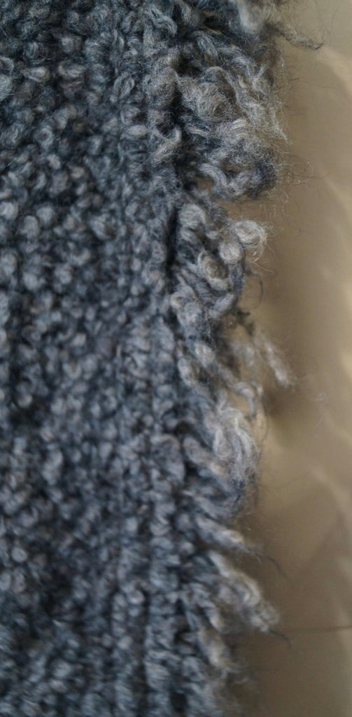 IRO Women's CARENE Brown Black Chunky Knit Long Sleeve Cardigan Jacket 40 UK12