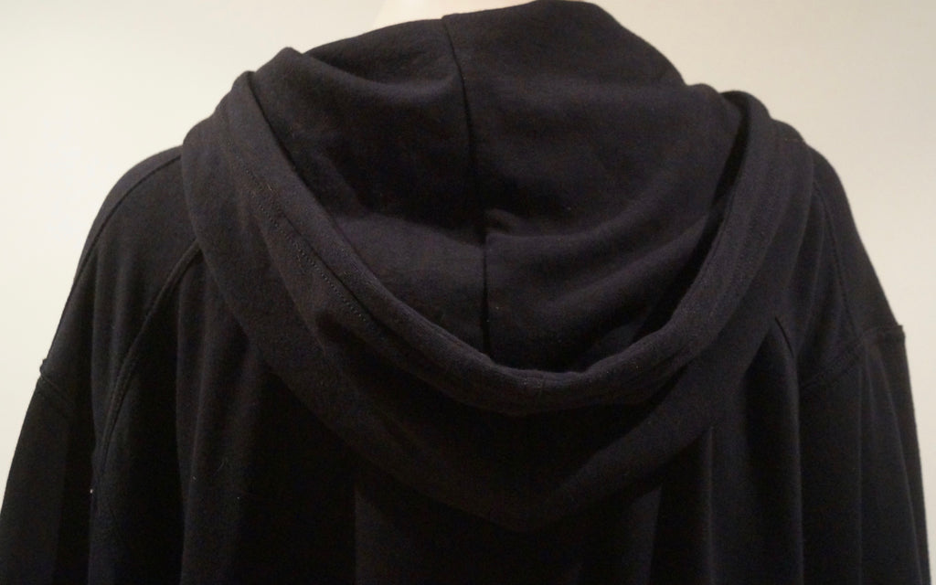 T ALEXANDER WANG Black Sleeveless Leather Detail Sleeveless Hoodie Sweater Top S