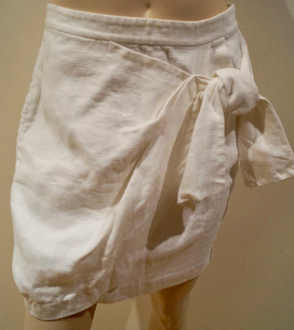 DIANE VON FURSTENBERG Black & Gold 100% Wool Animal Print Short Mini Skirt S