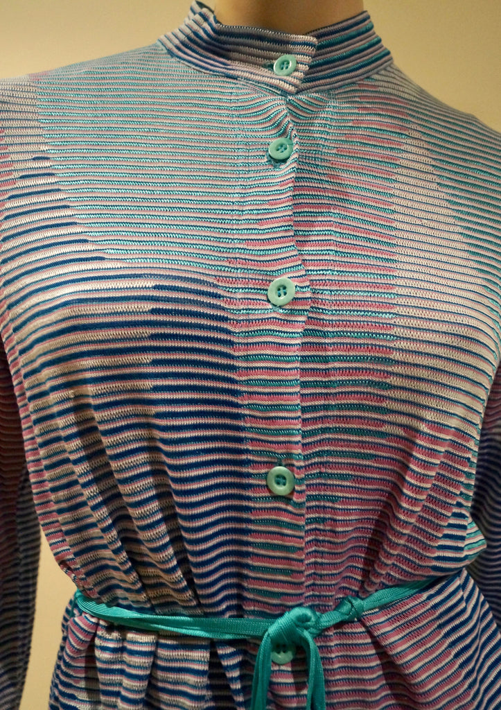 MISSONI SPORT Women's Multi-Colour Geometric Striped 2PC Top & Cardigan 48 UK16