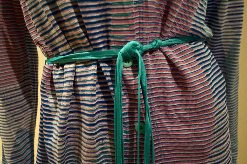 MISSONI SPORT Women's Multi-Colour Geometric Striped 2PC Top & Cardigan 48 UK16