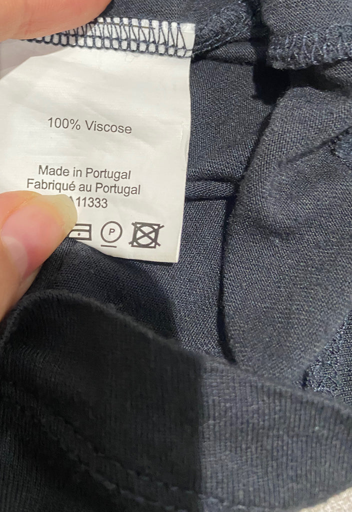 ESSENTIEL ANTWEP Midnight Blue Jerseywear Round Neck Long Sleeve T-Shirt Top 3 L