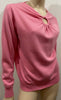 SANDRO PARIS Pink Wool & Cashmere V Neck Knitwear Jumper Sweater Top 2; UK10