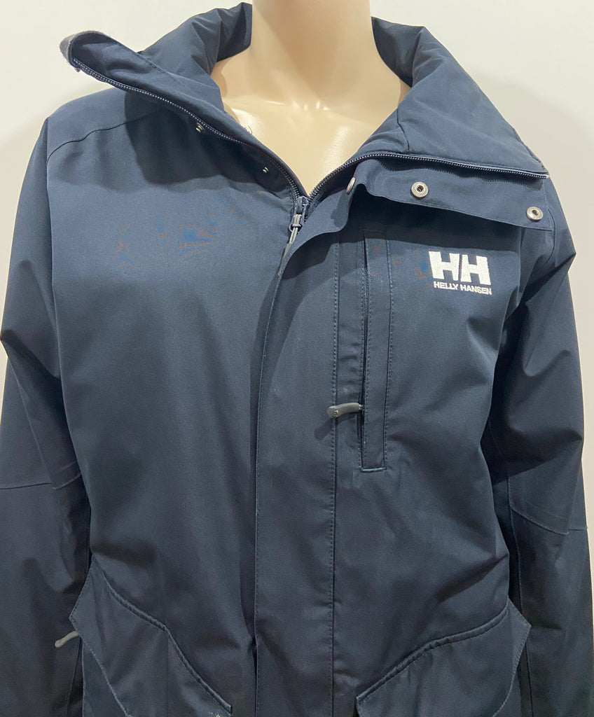 HELLY HANSEN Menswear Navy Blue TECH PROTECTION High Neckline Parka Jacket M