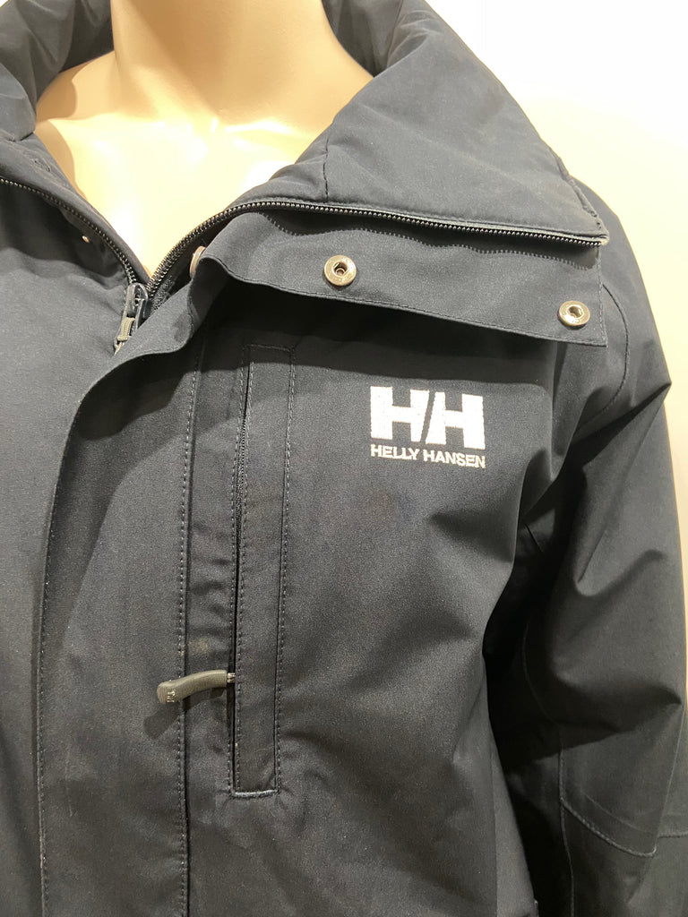 HELLY HANSEN Menswear Navy Blue TECH PROTECTION High Neckline Parka Jacket M