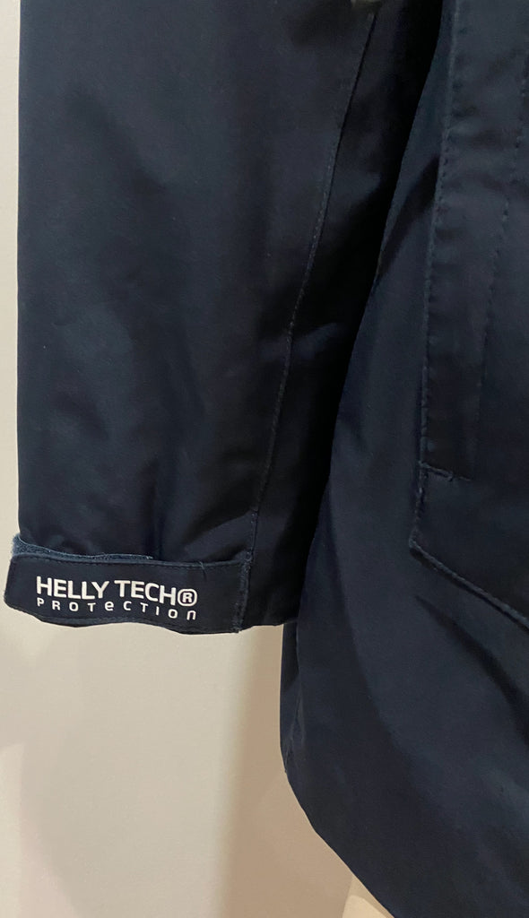 HELLY HANSEN Menswear Navy Blue TECH PROTECTION High Neckline Parka Jacket M