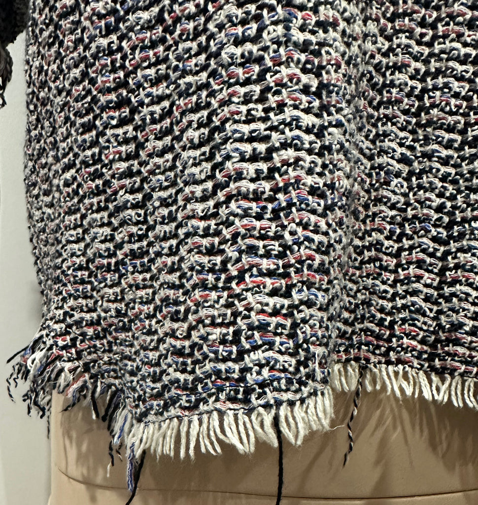 IRO Multi Colour Cotton Blend Round Neck Chunky Knitwear Jumper Sweater Top 34