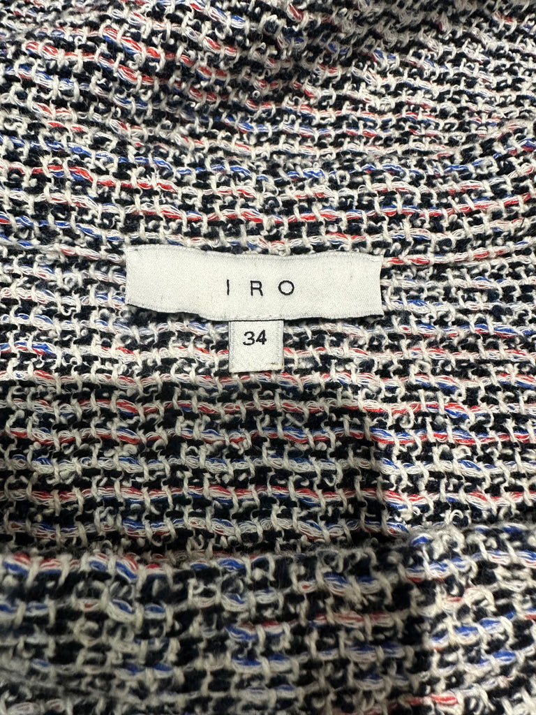 IRO Multi Colour Cotton Blend Round Neck Chunky Knitwear Jumper Sweater Top 34