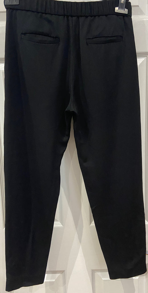 ALL SAINTS Black 2 PC Tailored Open Front Blazer Jacket & Capri Trouser Suit