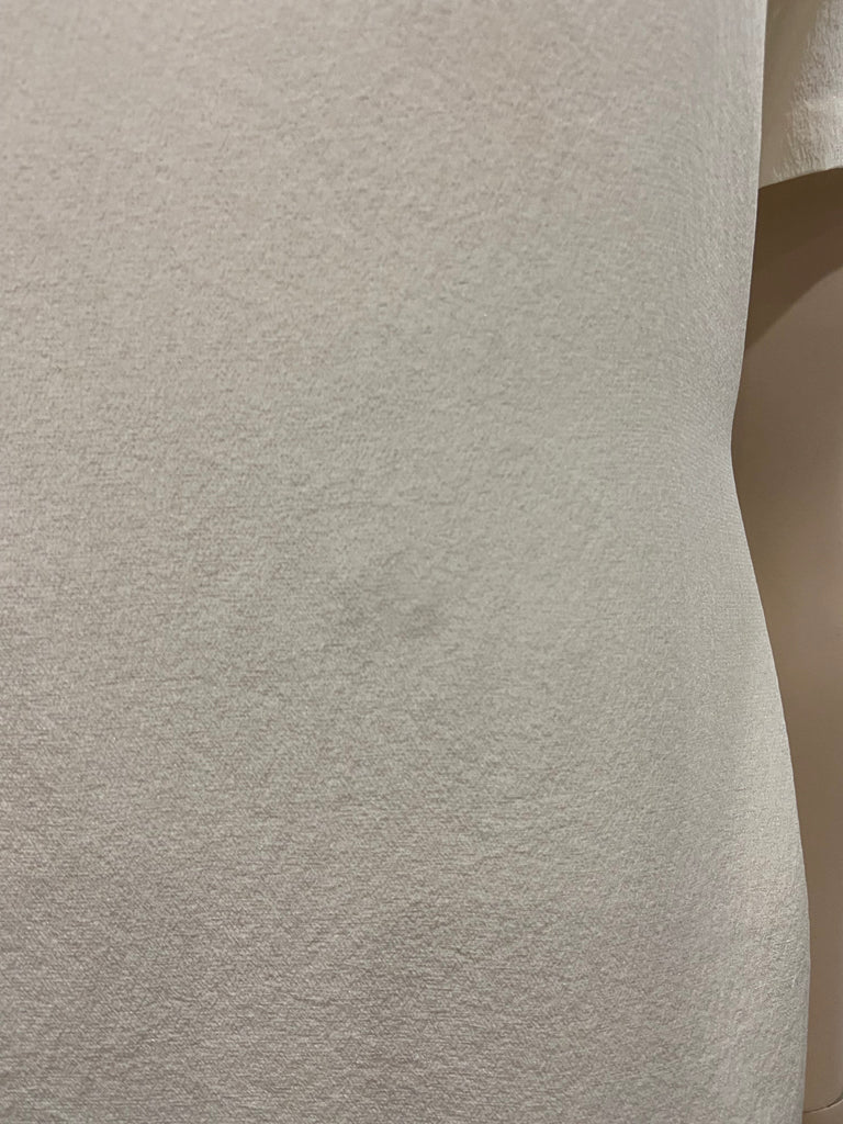 3.1 PHILLIP LIM Cream 100% Silk Semi Sheer Short Sleeve Shirt Blouse Top US0 UK4