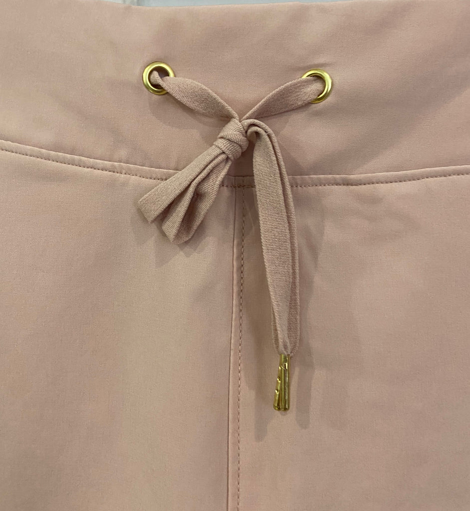 VARLEY Pale Pink CROFT Drawstring Waist Activewear Yoga Jersey Shorts S BNWT