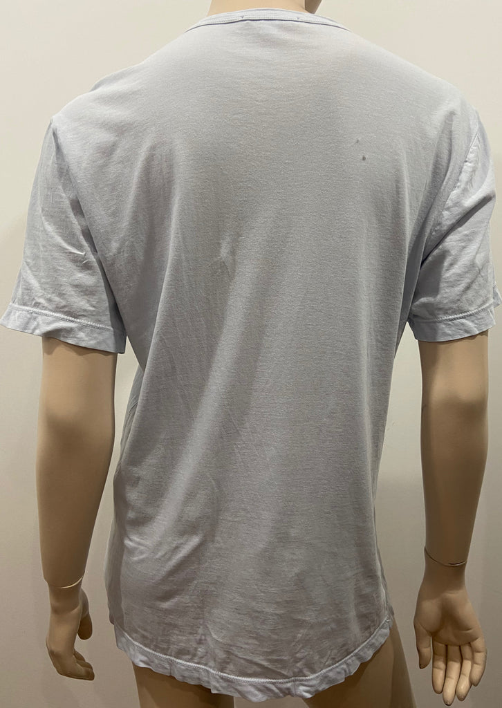 STANDARD JAMES PERSE Pale Blue 100% Cotton Short Sleeve T-Shirt Tee Top 1 / S