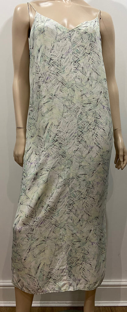 AMERICAN VINTAGE Multi Colour Abstract Print Sleeveless Long Length Midi Dress S