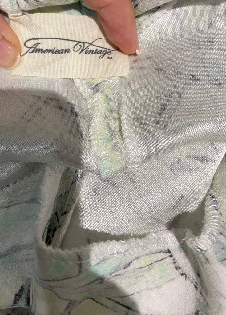 AMERICAN VINTAGE Multi Colour Abstract Print Sleeveless Long Length Midi Dress S