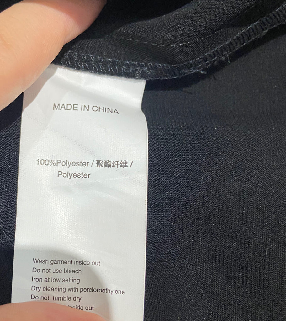 LES 100 CIELS Women's Black Round Neck Sleeveless Draped Rear Blouse Cami Top S