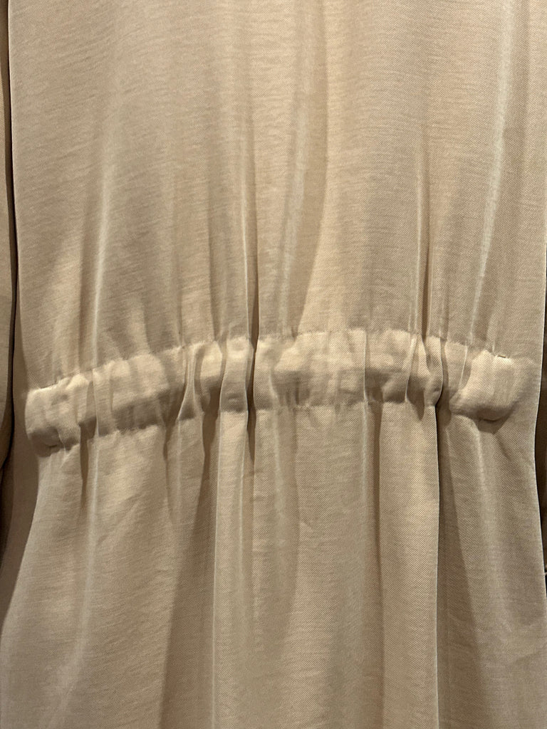 ZARA Women's Beige Lightweight Collared Open Front Mac Trench Over Coat S