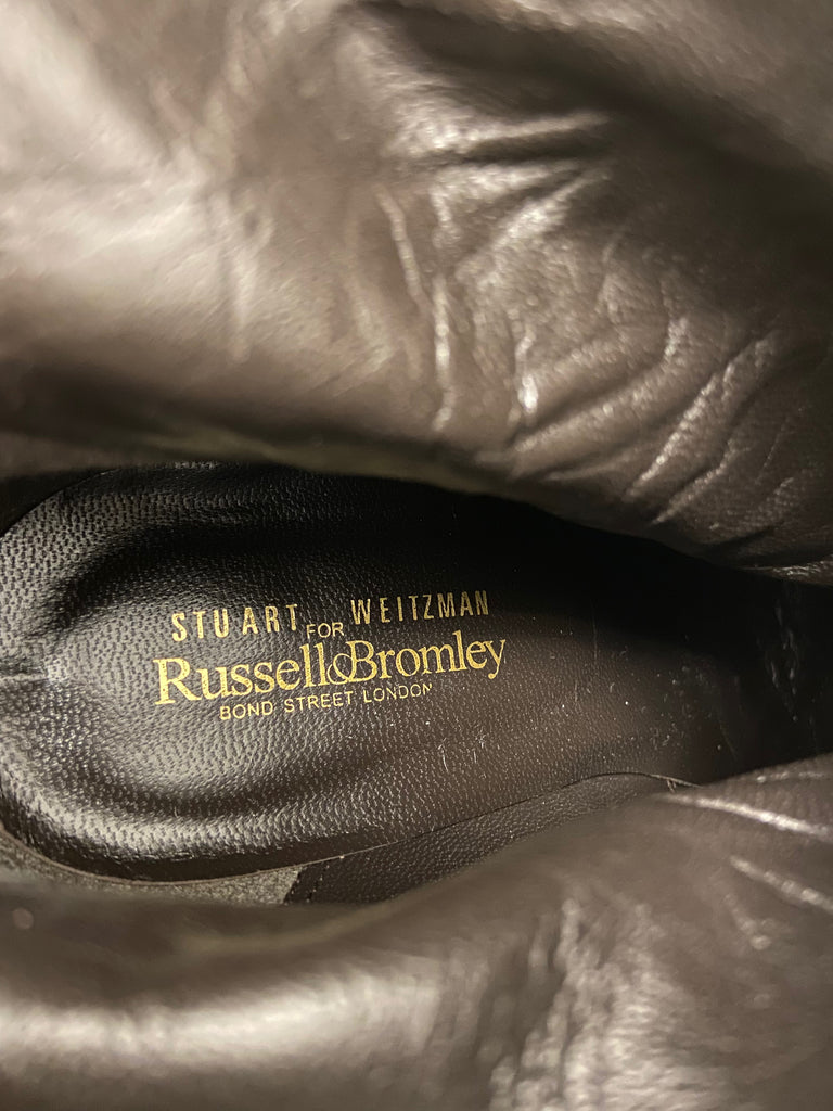 STUART WEITZMAN X RUSSELL & BROMLEY Light Brown Suede Ankle Boots 7 UK4