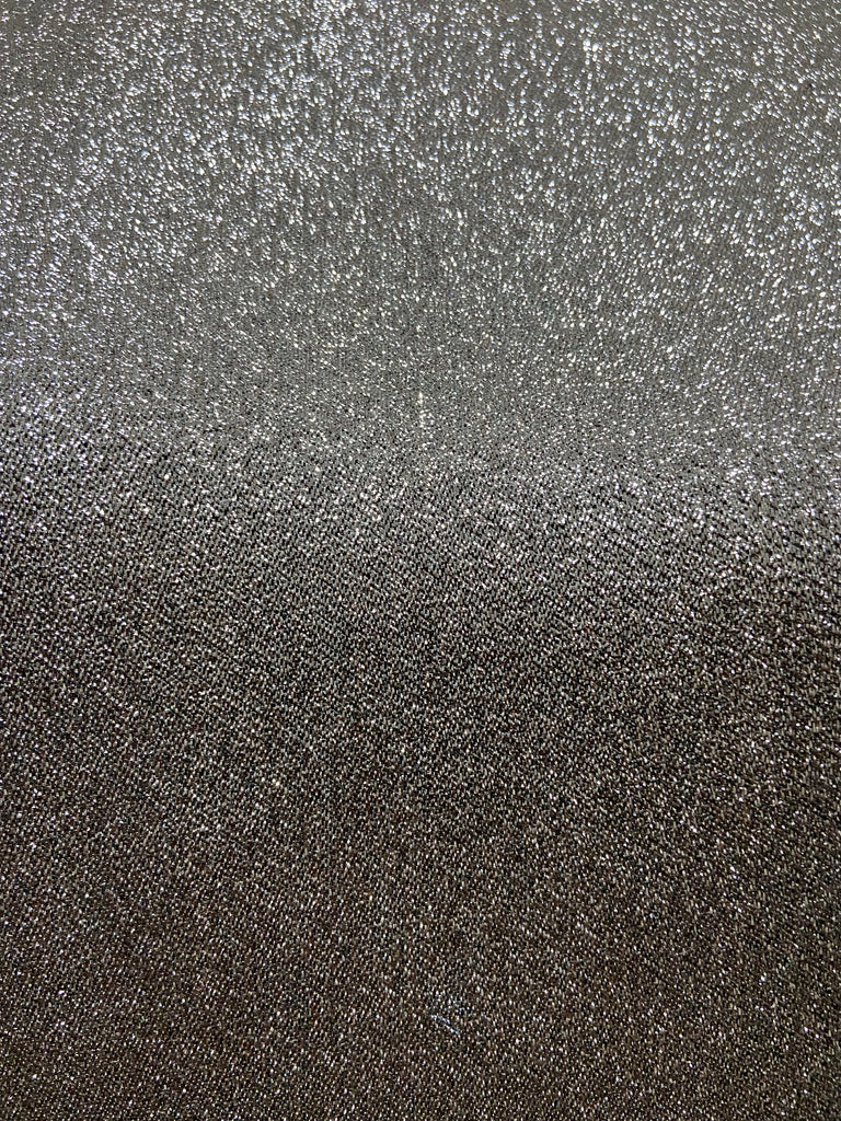 STELLA MCCARTNEY Blue Metallic Silk Blend Rib Trim Jumper Sweater Top 40 UK10