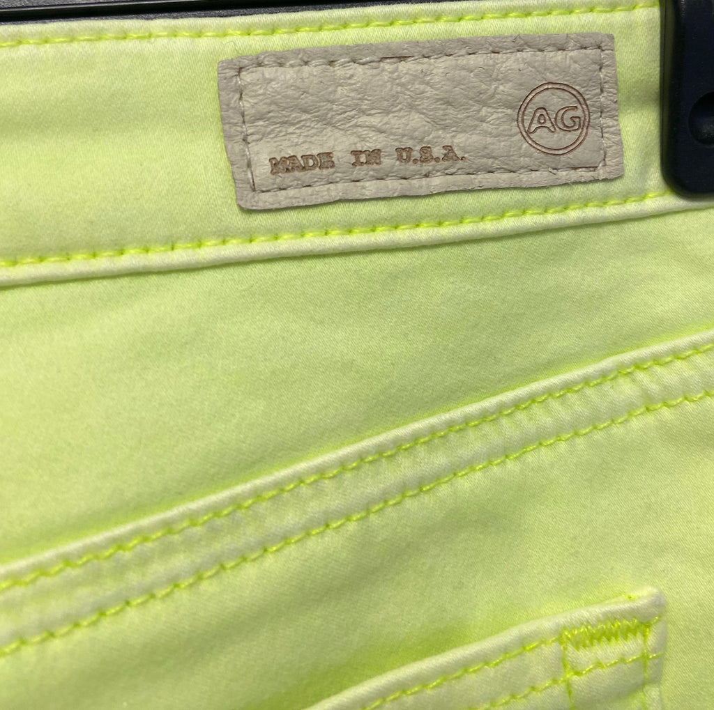 AG ADRIANO GOLDSCHMIEG Line Green Cotton Blend STILT CIGARETTE Casual Shorts 29R