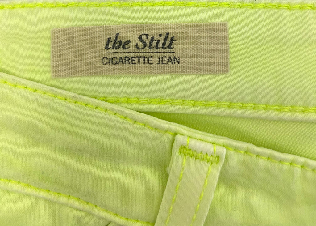 AG ADRIANO GOLDSCHMIEG Line Green Cotton Blend STILT CIGARETTE Casual Shorts 29R